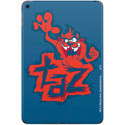 Looney Tunes Tasmanian Devil Blue iPad Skins